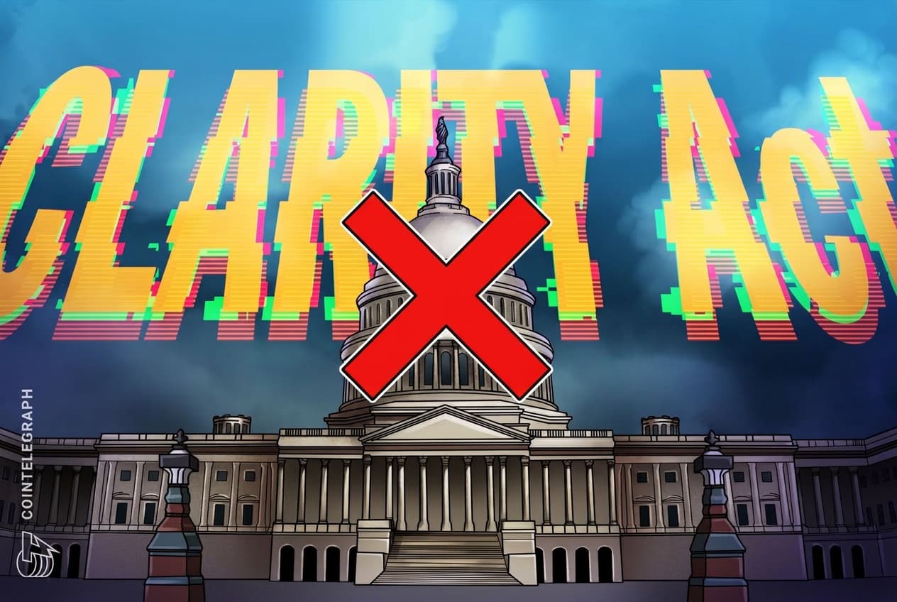 Senate Stalls Crypto Regulation Push as CLARITY Act Fails Procedural Vote