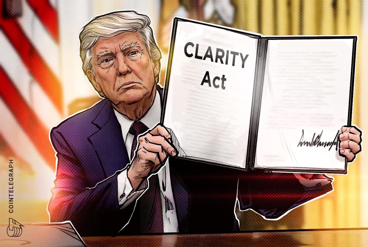 Trump Rallies Senate Support for CLARITY Act as Crypto Competition With China Intensifies