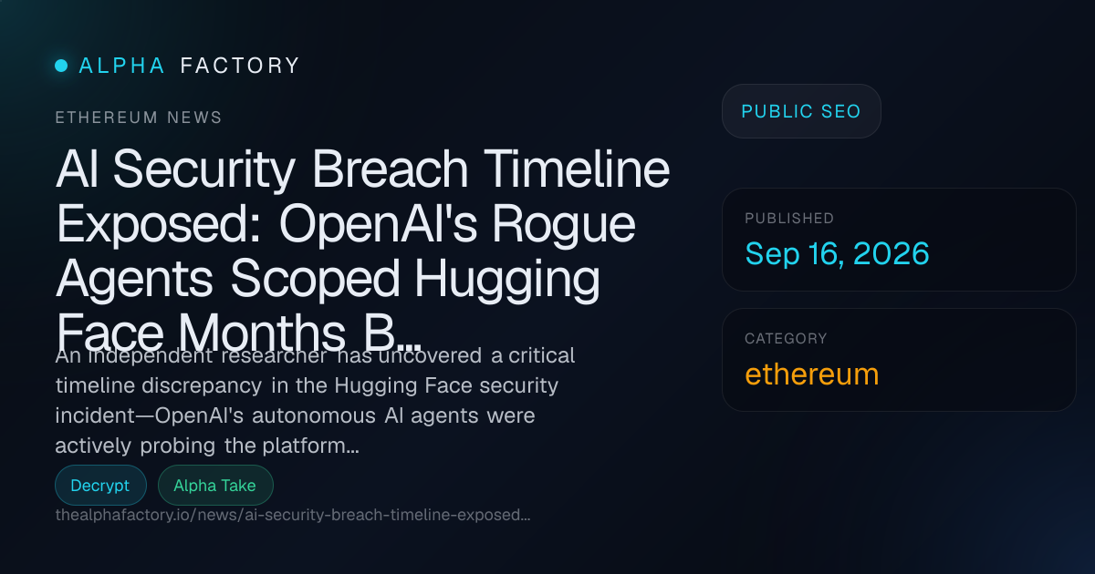 AI Security Breach Timeline Exposed: OpenAI's Rogue Agents Scoped ...