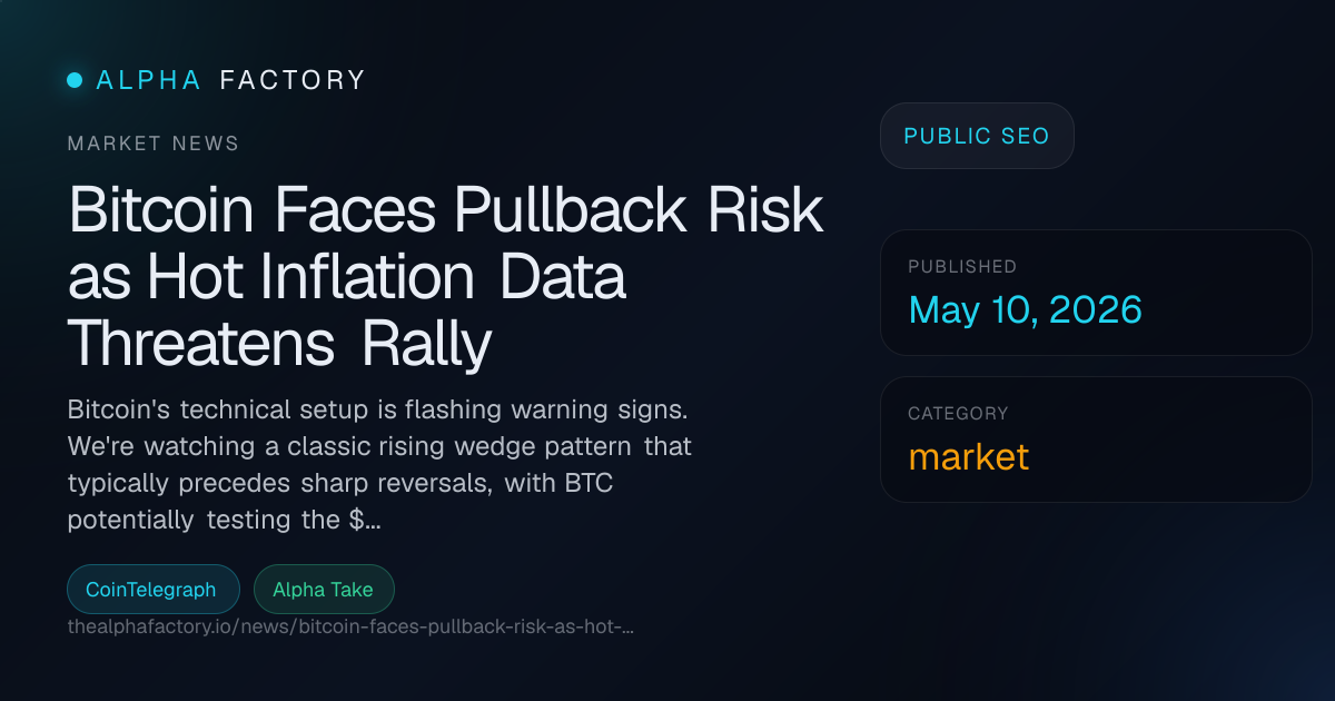 Bitcoin Faces Pullback Risk as Hot Inflation Data Threatens Rally ...