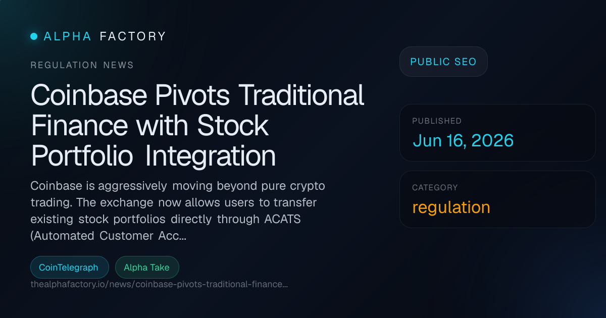 Coinbase Pivots Traditional Finance with Stock Portfolio Integration ...